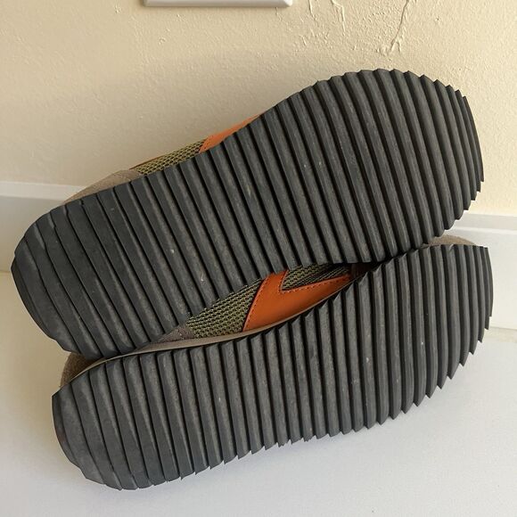 Rag & Bone Women’s Retro Runner Sneaker Trainers Green Moss Orange Size 7.5/37.5 - Picture 8 of 10